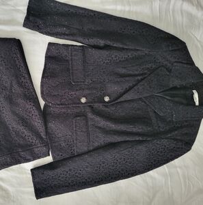 Elegant Black Lace Women's Jacket